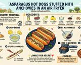 Foto del paso 9 de la receta: Hot Dog de Espárragos Rellenos de Anchoa en Freidora de Aire