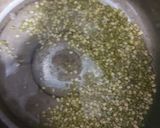 A picture of step 2 of Proso millet with spinach green peas Dalia.