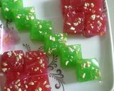 A picture of step 5 of Karachi Halwa.