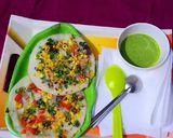 ચીઝ કોર્ન કેપ્સીકમ ઉત્તપમ (Cheese Corn Capsicum Uttapam Recipe In Gujarati) રેસીપી સ્ટેપ4ફોટો