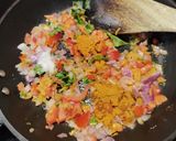 A picture of step 4 of Stuffed moong dal wrap.