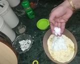 A picture of step 7 of Pizza Dhokla.