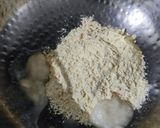 A picture of step 2 of Sattu laddu.