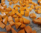 Édesburgonyás kuszkusz, karamellizált hagymával recept fázis 1 fotója