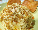 Foto del paso 5 de la receta: Spaghetti con pollo, nata y cebolla caramelizada