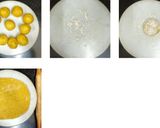A picture of step 4 of Kachchi Haldi Paratha with Sarson ka Raita.