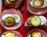 Une image de l'étape 4 de Gratin d'aubergines et de courgettes bacon mozzarella.