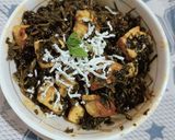 A picture of step 4 of Methi Paneer.