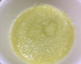 A picture of step 3 of Palak gosht.