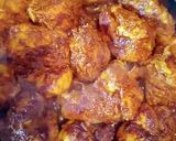 A picture of step 3 of Spicy Chicken fry... 😋.