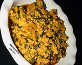 A picture of step 4 of Egusi soup.
