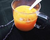 A picture of step 2 of Mango slushie.
