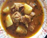 A picture of step 5 of Mutton potato curry.