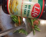 Gambar langkah 4 resipi Kacang Buncis Tauhu Telur Bersama Udang.