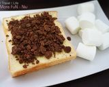 焦烤棉花糖巧克力碎片水果吐司的食譜步驟4照片