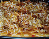 Foto del paso 6 de la receta: Macarrons amb pilotes amb tomatiga i 4 formatges al forn