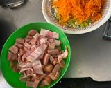 Foto del paso 1 de la receta: Arroz de salchicha con verduras