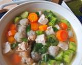 Sop oyong bakso ikan langkah memasak 4 foto