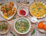 Hình bước làm 6 của món Mâm cơm nhà nhiều màu sắc