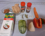 Foto del paso 1 de la receta: Curry picante con soya, verdura y tofu 🍛❤