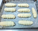 Virslis kiflik kelt tésztából recept fázis 5 fotója