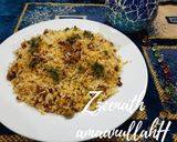 A picture of step 3 of Hyderabadi Kheema Dum Biryani.