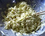 A picture of step 2 of Pizza Inspired Oven-baked Okonomiyaki.