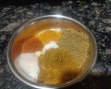 A picture of step 2 of Dahi wali bhindi.