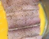 Foto del paso 3 de la receta: Hamburguesa de pescado estilo Sitka Alaska con guarnición de aros de cebolla y pepinillos fritos