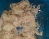 A picture of step 3 of Sweet potatoes with groundnut flour.
