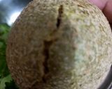 A picture of step 1 of Wood apple chutney.