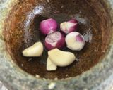 Gambar langkah 2 resipi Sawi Tumis Udang Kering.