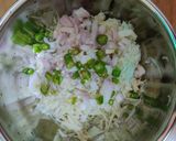 A picture of step 2 of Lauki kofta.