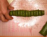 A picture of step 5 of Macha Snowball Cookies.