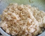 A picture of step 5 of Nariyal mysori pak.