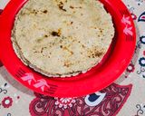 A picture of step 4 of Bajra Pearl millet roti.