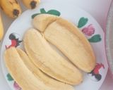 Gambar langkah 2 resipi Pisang Raja Bakar Cheese.