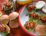 Hình bước làm 3 của món Hamburger Gà