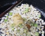 A picture of step 2 of Green onion potato sabzi.