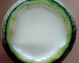 รูปขั้นตอนการทำที่ 6 ของ วุ้นเมล่อนผลไม้รวม Fresh Fruits Jelly In Melon / Fresh Fruit Agar Jelly In Melon