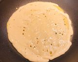 A picture of step 3 of Banana 🍌 Peanut 🥜 Butter Stuffed Pancake 🥞.