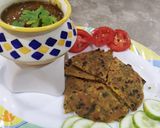 A picture of step 4 of Healthy paratha dal makhni fondue.