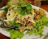 รูปขั้นตอนการทำที่ 3 ของ ยำปลาดุกฟู