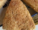 A picture of step 9 of Cinnamon Scones.