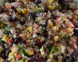 A picture of step 5 of Quinoa Mexican salad.