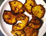 A picture of step 12 of Paneer shawarma roll.