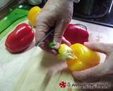 Πιπεριές στον φούρνο με κάπαρη φωτογραφία βήματος 1
