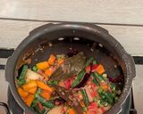 A picture of step 7 of One pot vegetable and dal masala khichdi in pressure cooker.