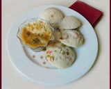 A picture of step 4 of Veggie Idli.