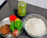 A picture of step 1 of Green Crunch Chana Puff Salad — Quick, Tangy & Super Crunchy !.
